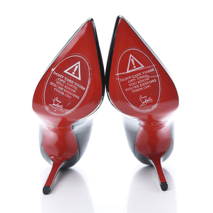Christian Louboutin Patent Pigalle Plato 120 Pumps 40.5 Black 5 of 8