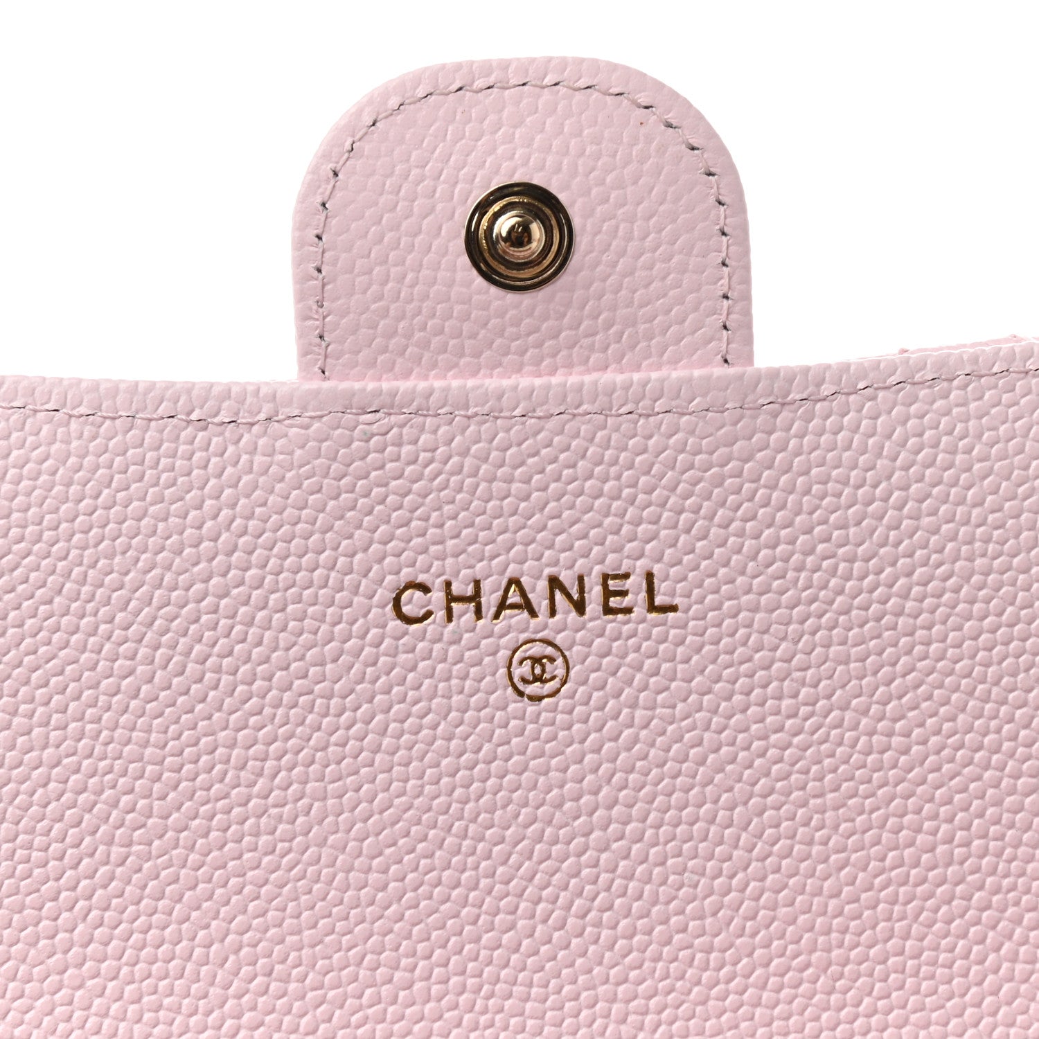 Chanel Caviar Quilted Large Gusset Flap Wallet Light Pink 6 of 9