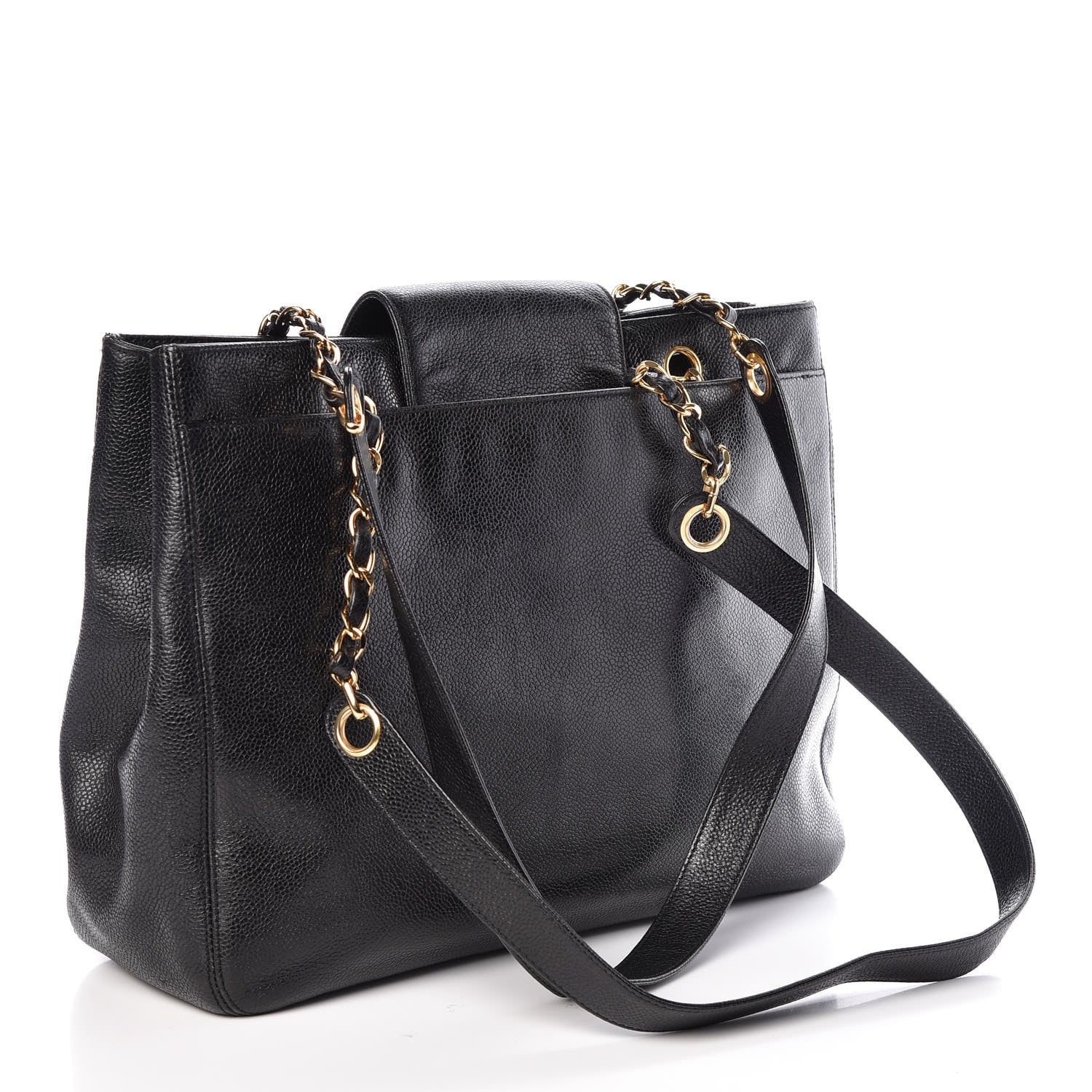 Chanel Caviar Shoulder Bag Black 3 of 10
