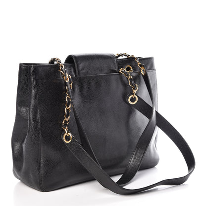 Chanel Caviar Shoulder Bag Black 3 of 10