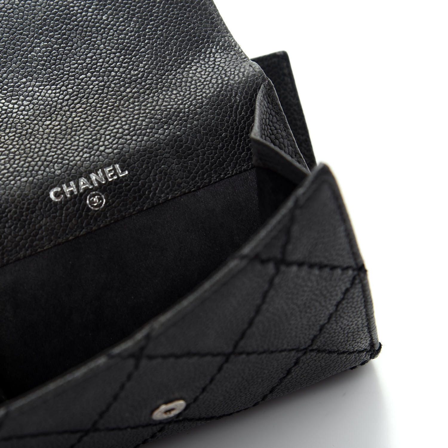 Chanel Caviar Outdoor Ligne French Wallet Black 6 of 9
