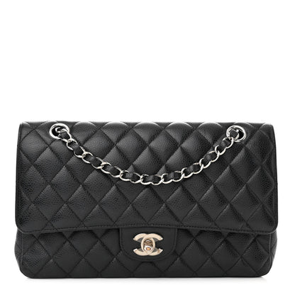 Chanel Caviar Quilted Medium Double Flap Black 1 of 12