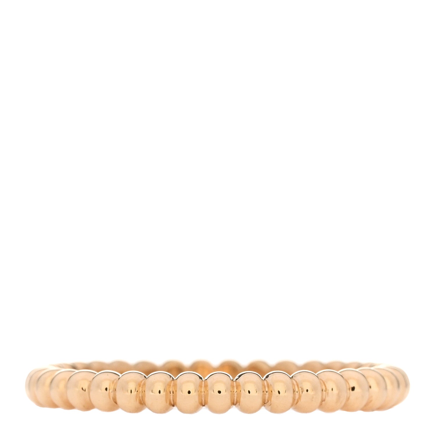 Van Cleef & Arpels 18K Yellow Gold Small Perlee Ring 52 6 3 of 5