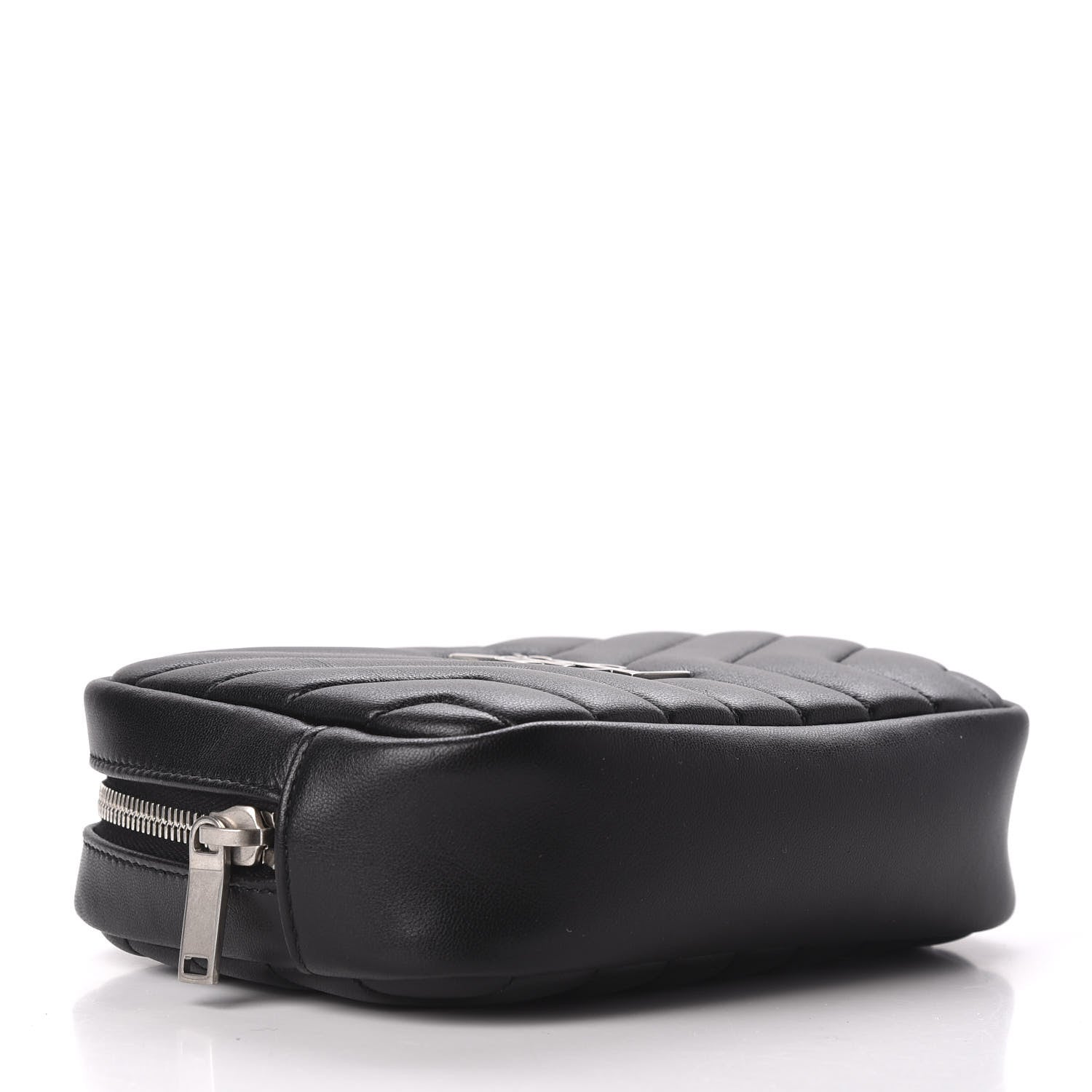 Saint Laurent Lambskin Y Quilted Monogram Loulou Cosmetic Case Black 4 of 10