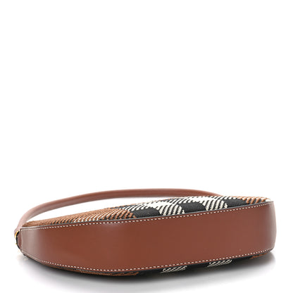 Burberry Canvas Calfskin Check Knitted Small Olympia Birch Brown 4 of 8
