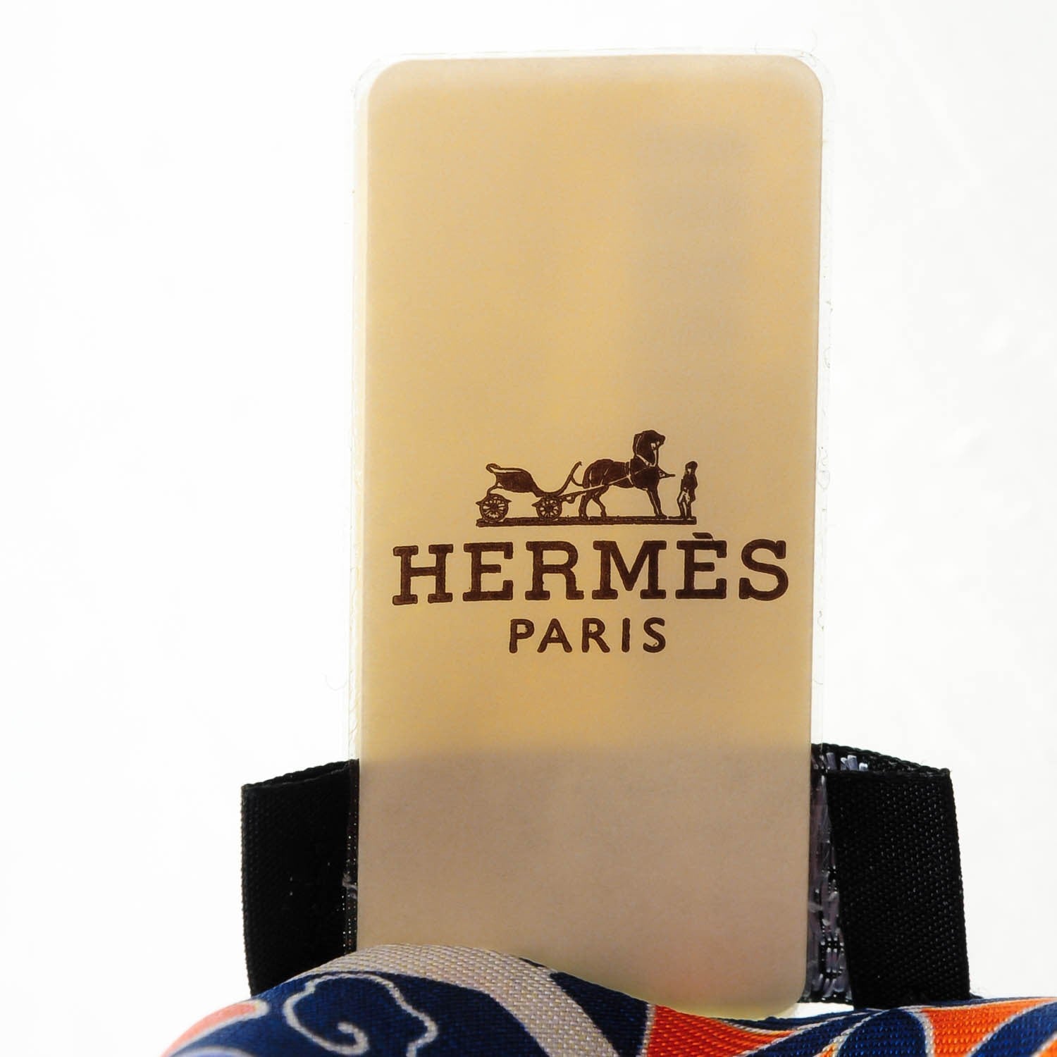 Hermes Silk Collections Imperiales Twilly Lavande Bleu Orange 5 of 6