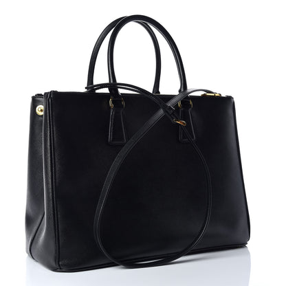 Prada Saffiano Large Galleria Double Zip Tote Black 4 of 10