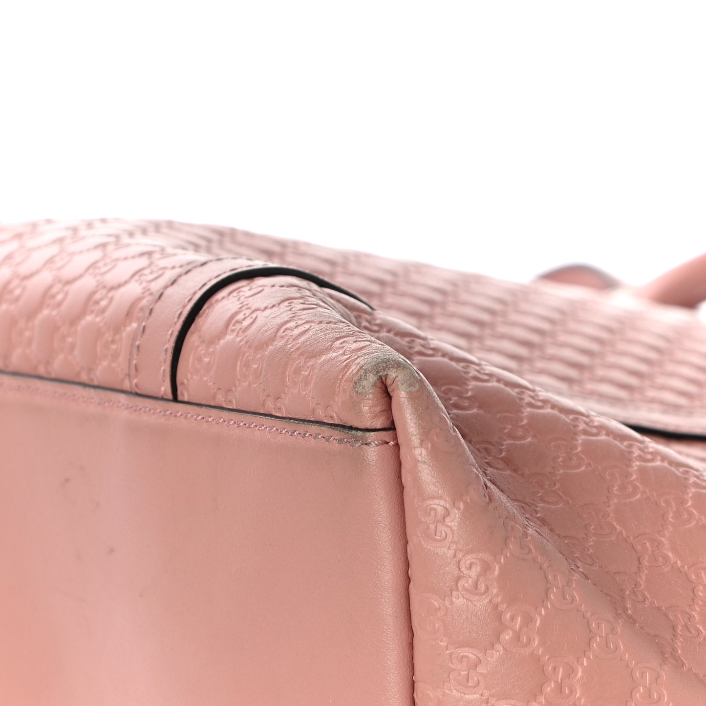 Soft Microguccissima Large Dome Satchel Soft Pink