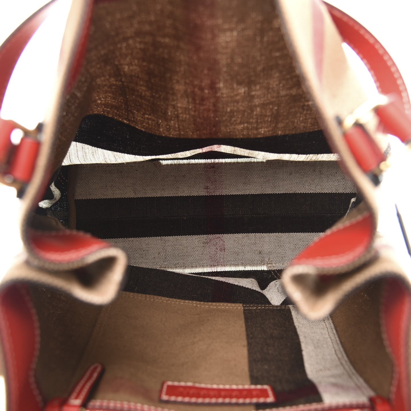 Canvas Mega Check Medium Maidstone Cadmium Red