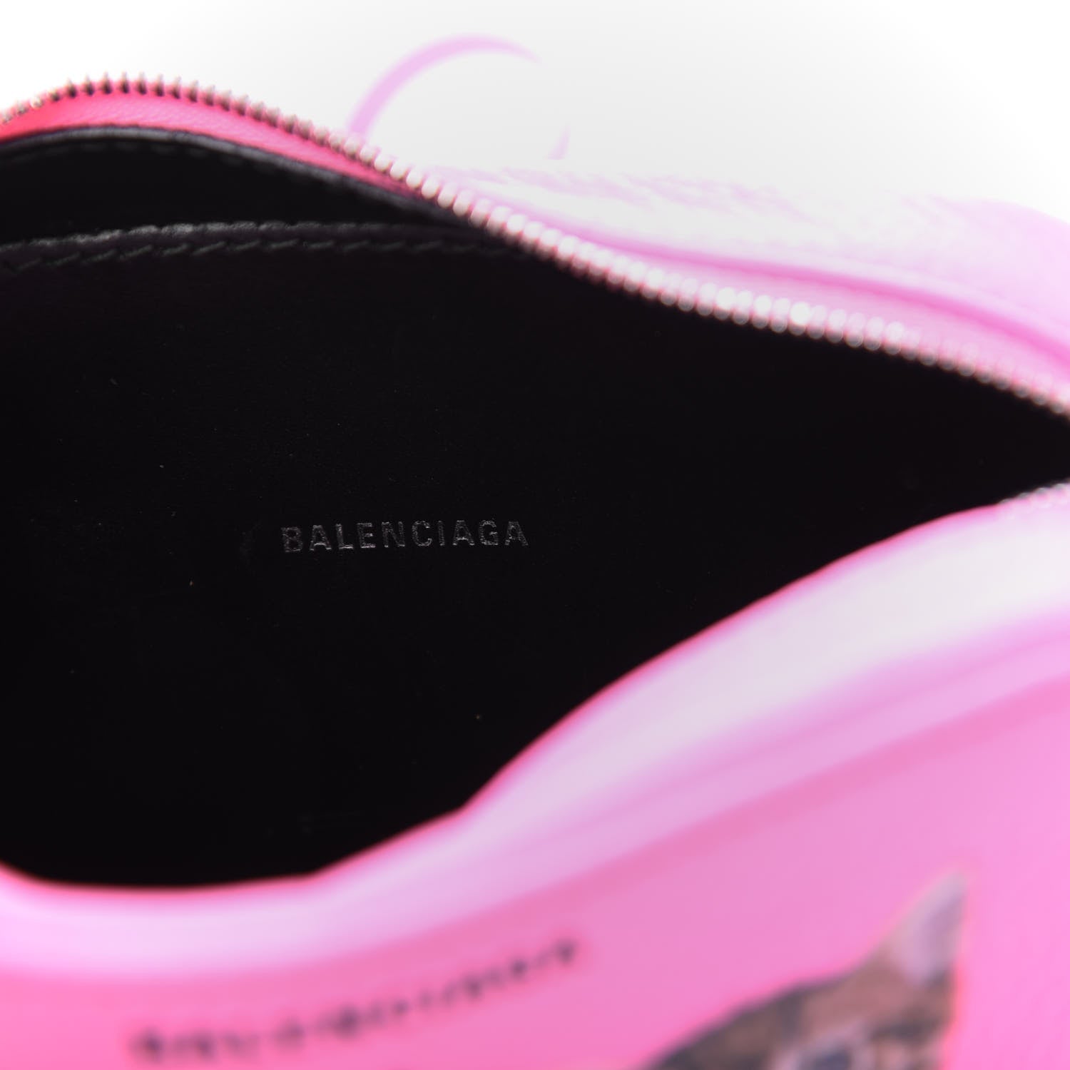 Balenciaga Calfskin Kittens Logo XS Everyday Camera Bag Acid Pink 8 of 9