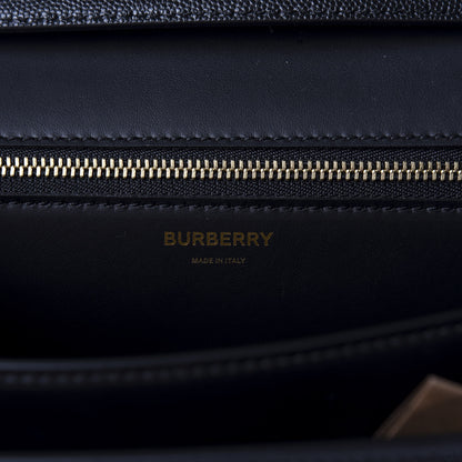 Burberry Grained Calfskin Medium TB Bag Black 7 of 8
