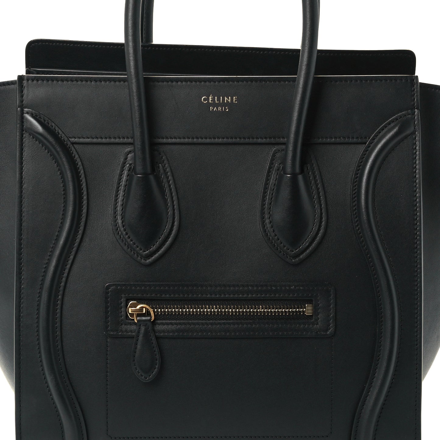 Smooth Calfskin Micro Luggage Black