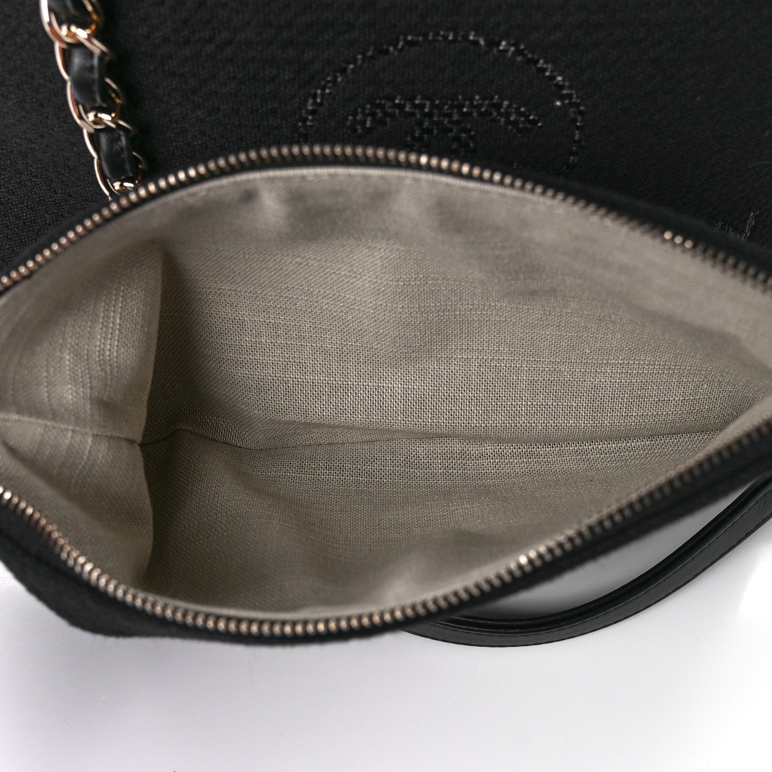 Chanel Mixed Fibers Medium Deauville Tote Black 9 of 13