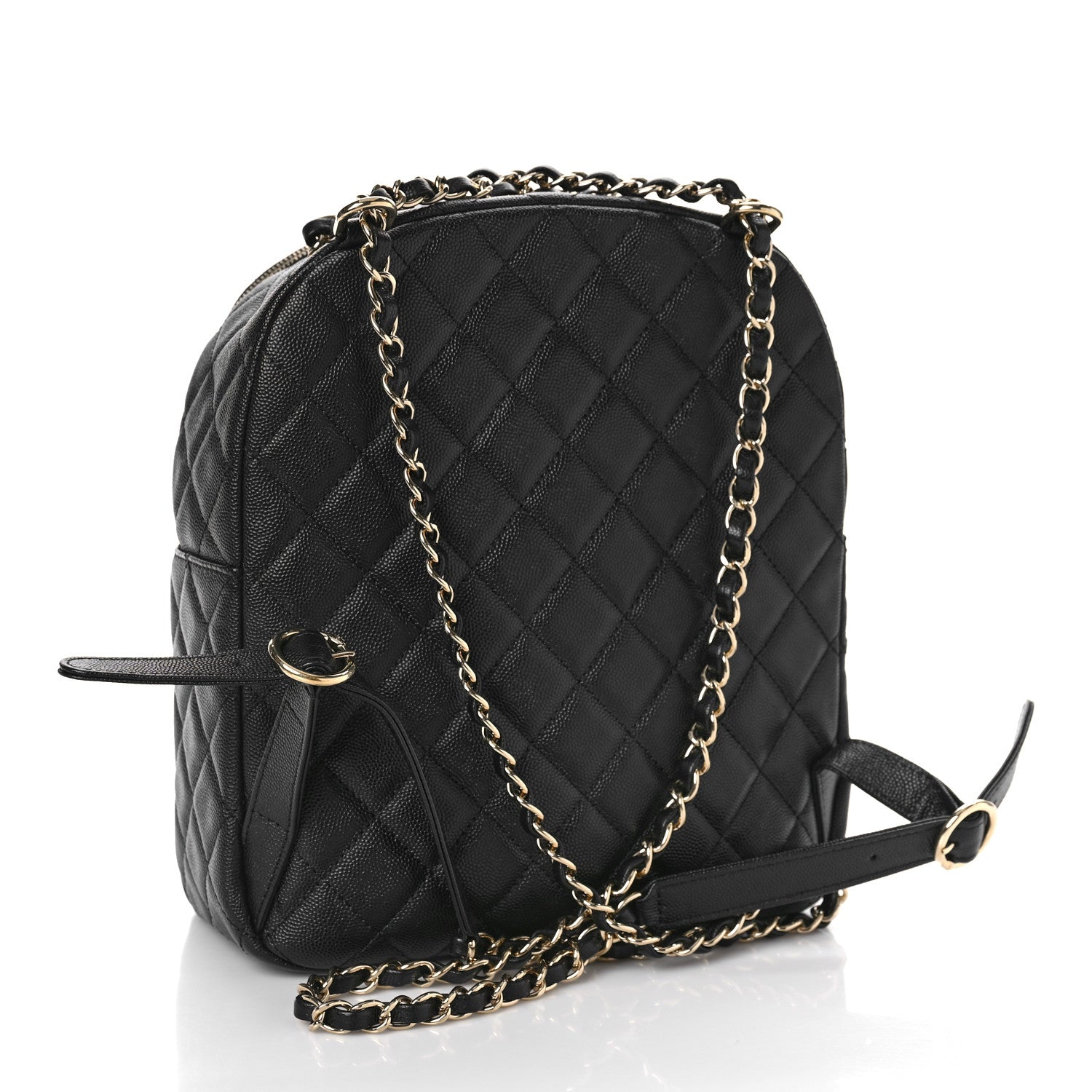Chanel Caviar Quilted Medium Zip Around Backpack Black 3 of 9