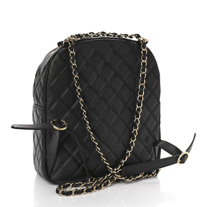 Chanel Caviar Quilted Medium Zip Around Backpack Black 3 of 9
