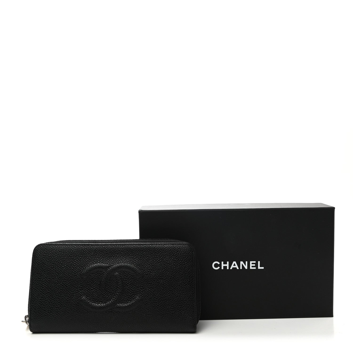 Chanel Caviar Large Timeless CC Zip Around Wallet Black 8 of 8