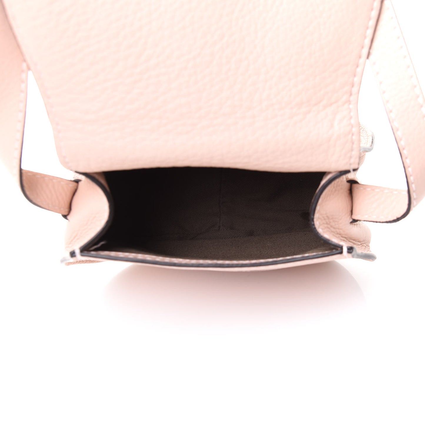Calfskin Marcie Round Crossbody Bag Blush Nude