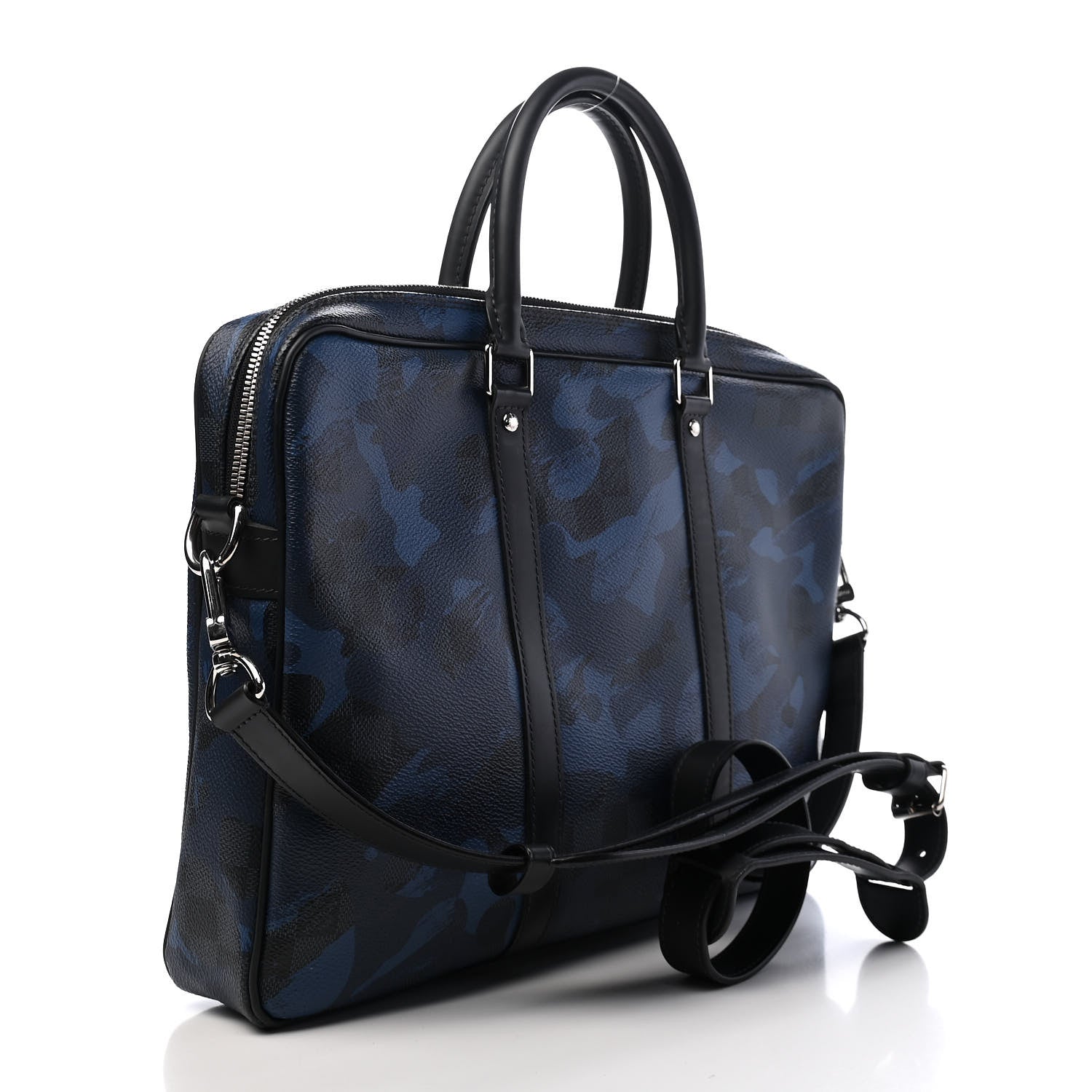 Louis Vuitton Damier Cobalt Camouflage Porte Documents Voyage PM Blue 2 of 9