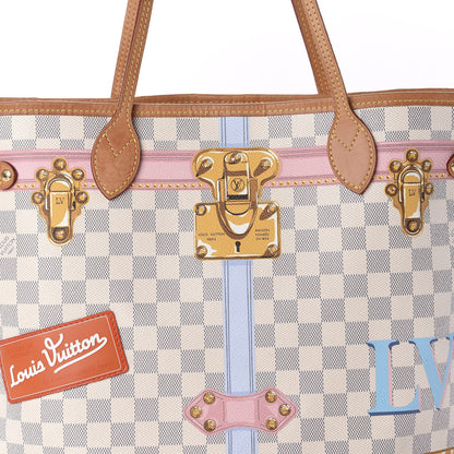 Louis Vuitton Damier Azur Summer Trunks Neo Neverfull MM 11 of 11