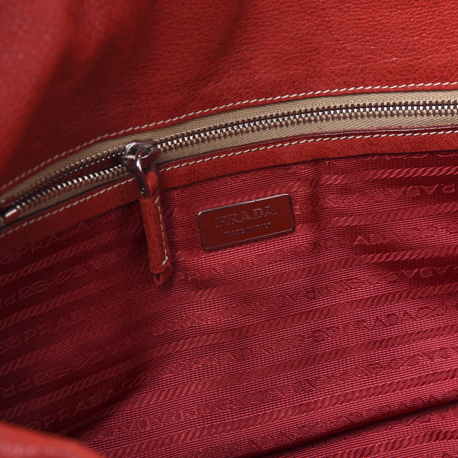 Prada Cervo Antik Easy A Foldover Pushlock Satchel Bag 7 of 8