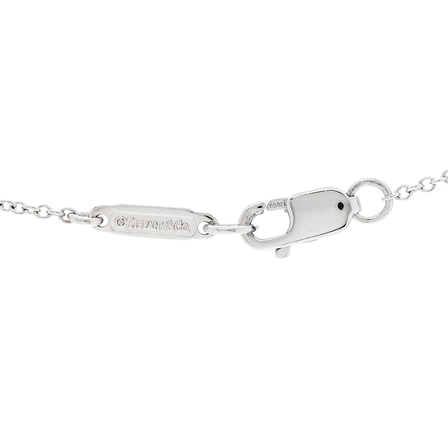 Tiffany Platinum Diamond Star Drop Necklace 4 of 6