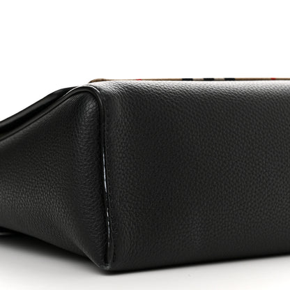 Burberry Grainy Calfskin Vintage Check Note Crossbody Bag Black 9 of 11