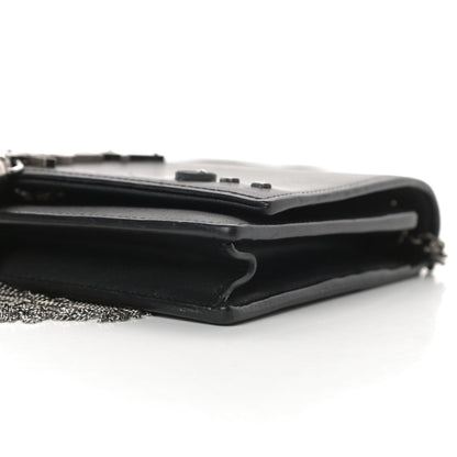 Saint Laurent Smooth Calfskin Classic Monogram Pins Kate Tassel Chain Wallet Black 9 of 18