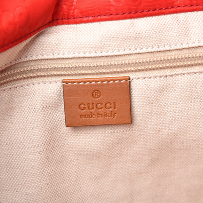 Gucci Nylon Monogram Medium Tote Red 6 of 13