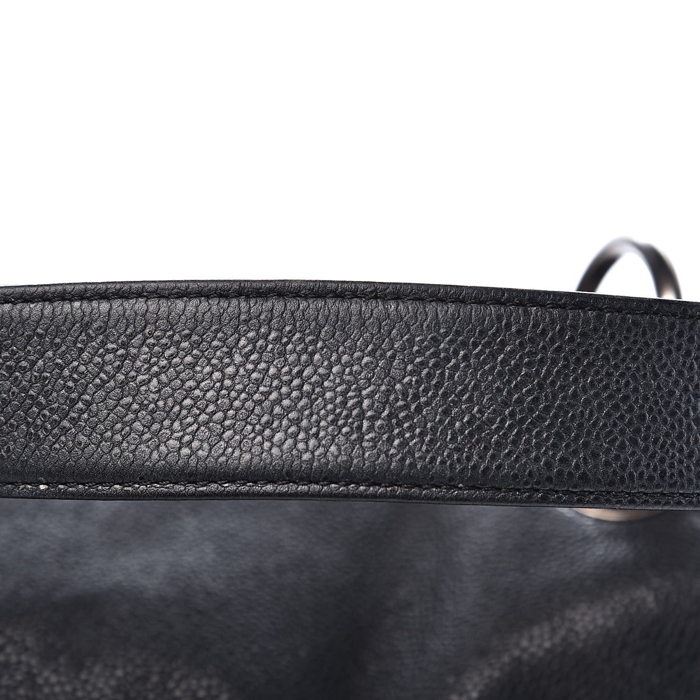 Caviar Quilted Mademoiselle Satchel Black