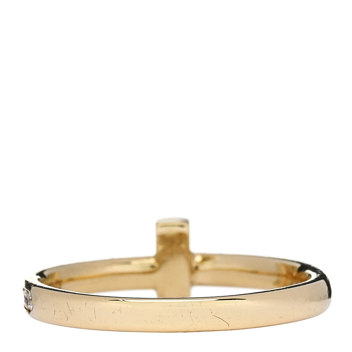 18K Yellow Gold Diamond 2.5mm T T1 Ring 58 8.25