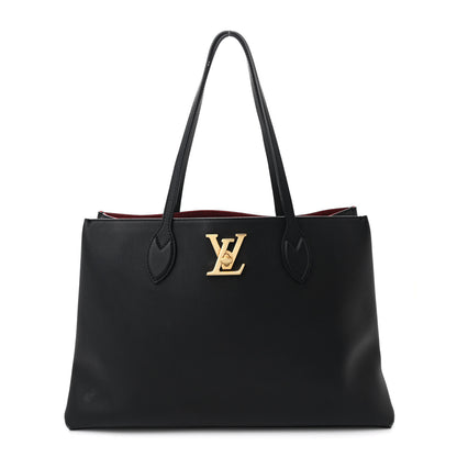 Louis Vuitton Grained Calfskin Lockme Shopper Black 1 of 14