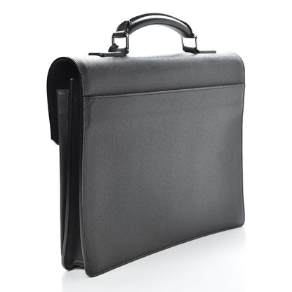 Louis Vuitton Taiga Robusto 1 Compartment Briefcase Black 3 of 12