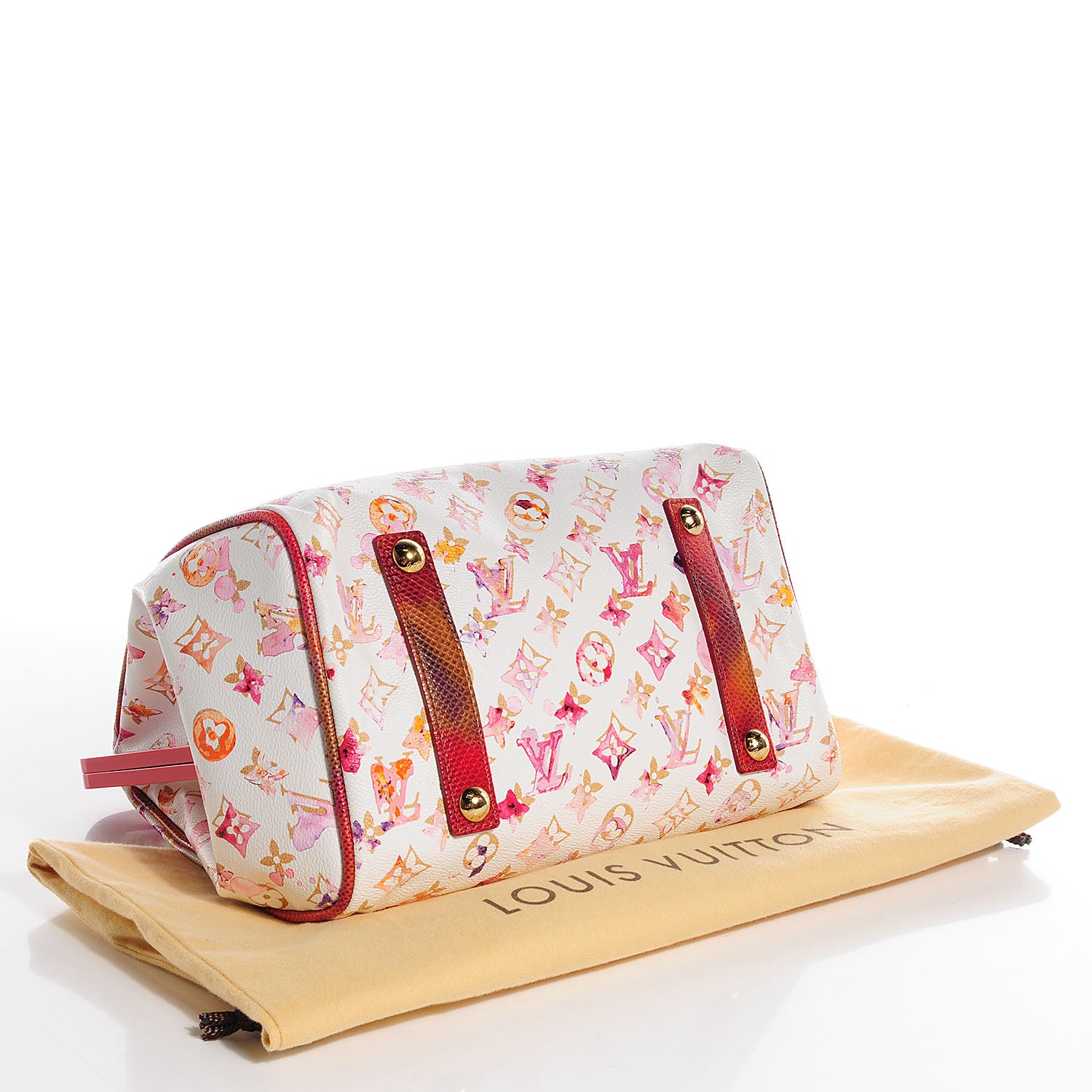 Louis Vuitton Watercolor Aquarelle Frame Speedy White 4 of 8