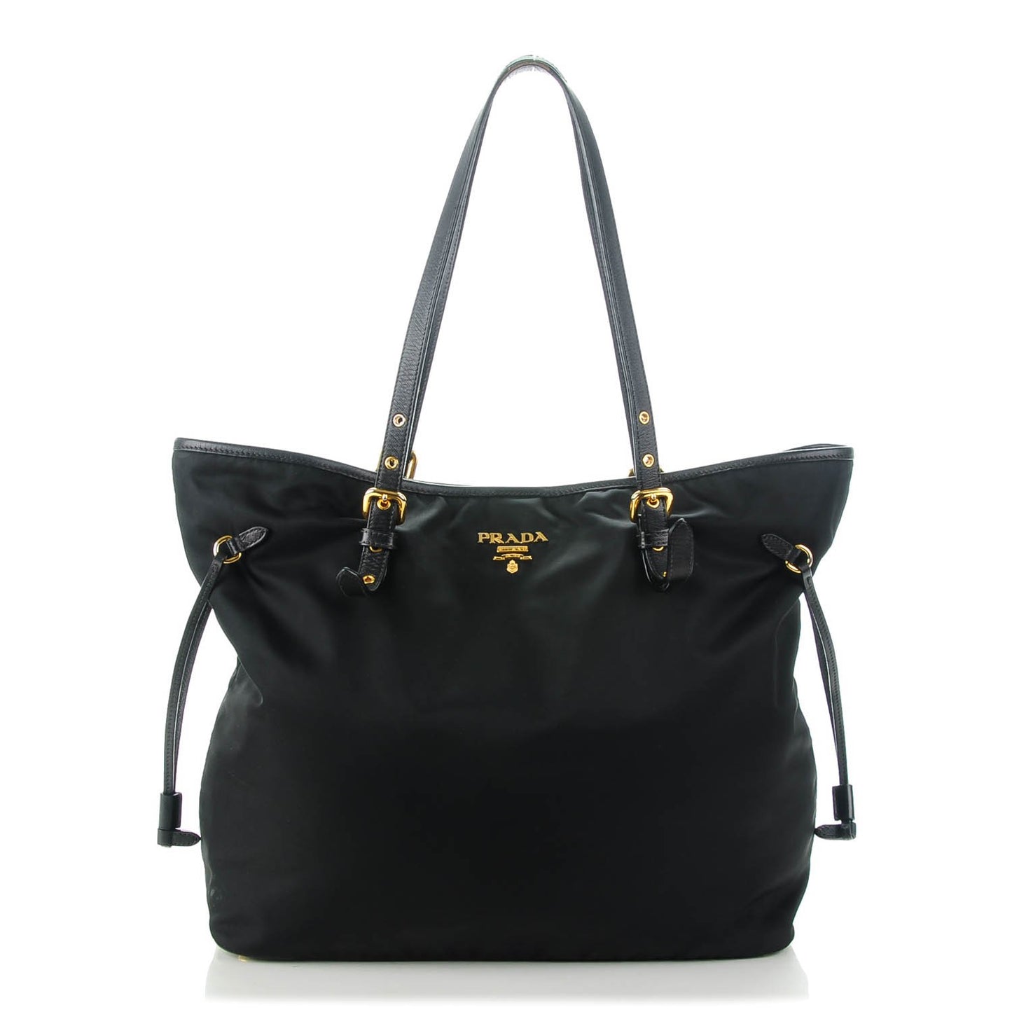 Saffiano Tessuto Nylon Tote Black
