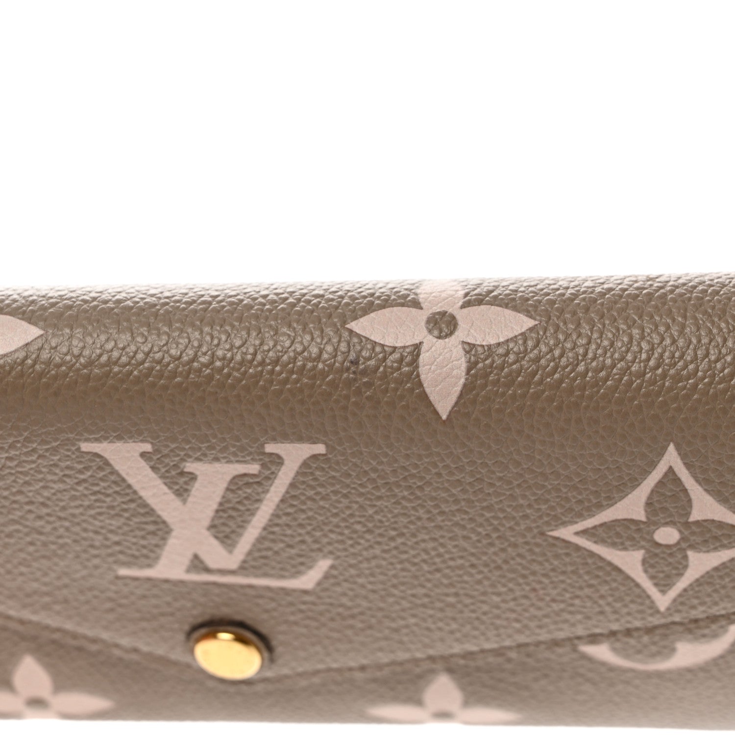 Louis Vuitton Empreinte Monogram Giant Sarah Wallet Tourterelle Creme 7 of 10