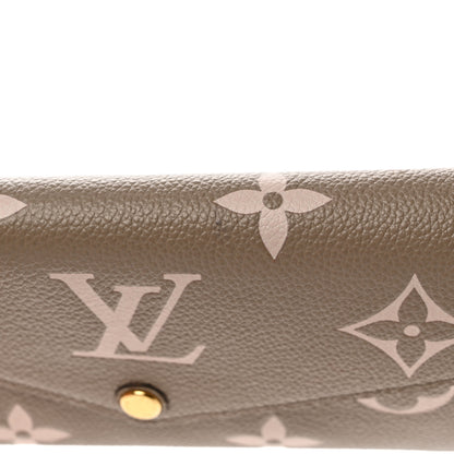 Louis Vuitton Empreinte Monogram Giant Sarah Wallet Tourterelle Creme 7 of 10