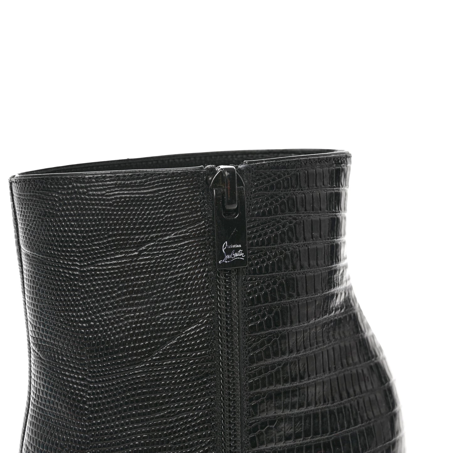 Calfskin Lizard Embossed So Kate Booty 85 Ankle Boots 36 Black