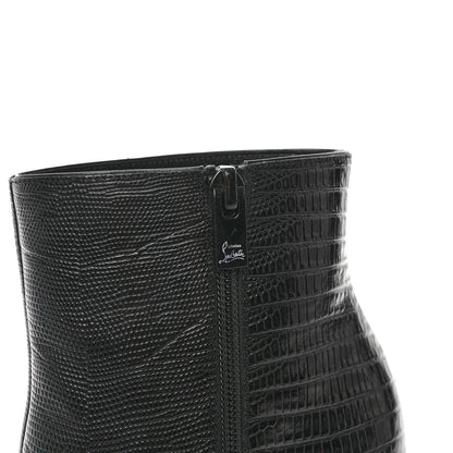 Christian Louboutin Calfskin Lizard Embossed So Kate Booty 85 Ankle Boots 36 Black 8 of 10