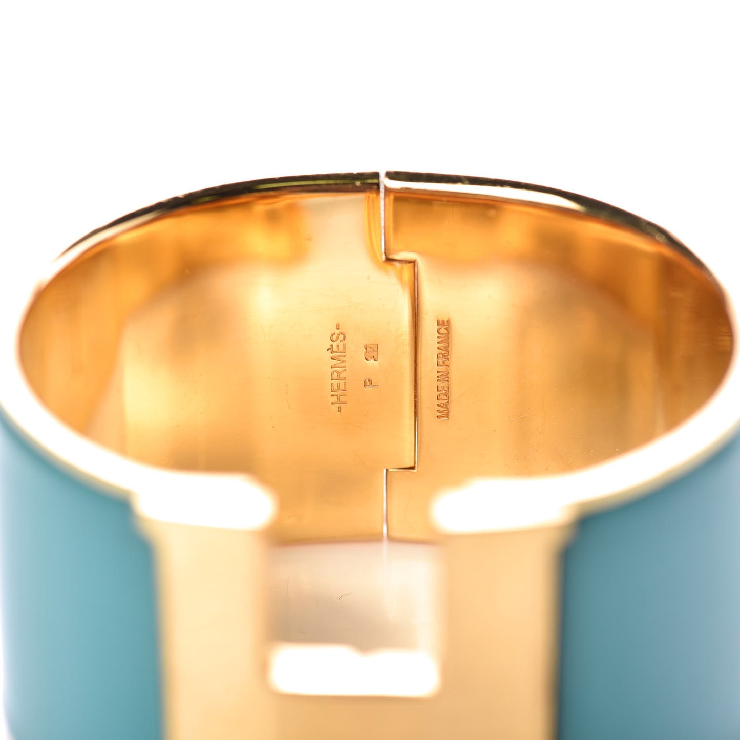 Enamel Extra Wide Clic Clac H Bracelet PM Emeraude