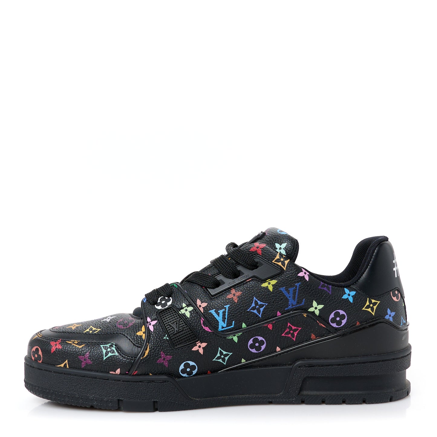 LV X TM Calfskin Monogram Multicolor Womens LV Trainer Sneakers 40 Black
