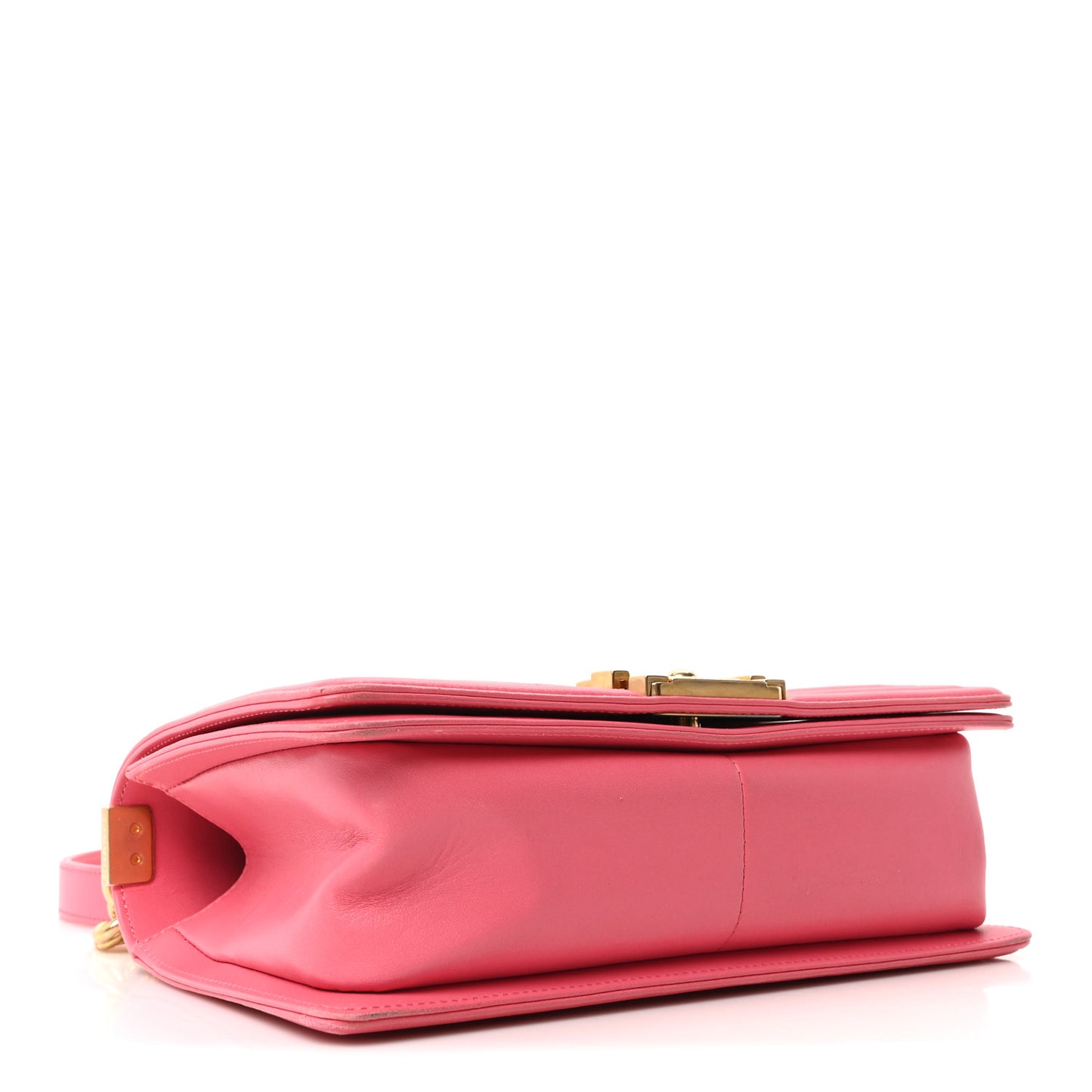 Lambskin Quilted Medium Boy Flap Fuchsia