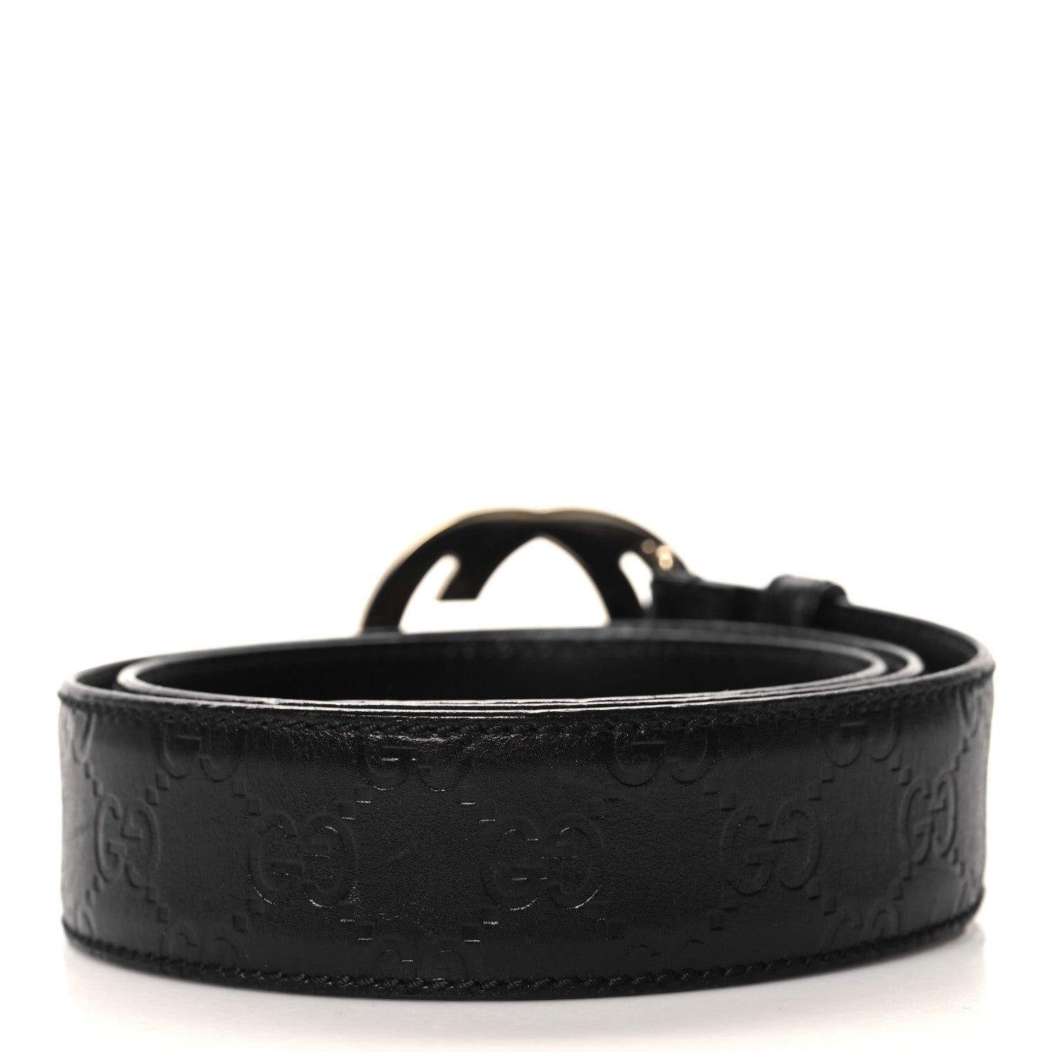 Gucci Calfskin Interlocking G 40mm Belt 90 36 Black 2 of 5