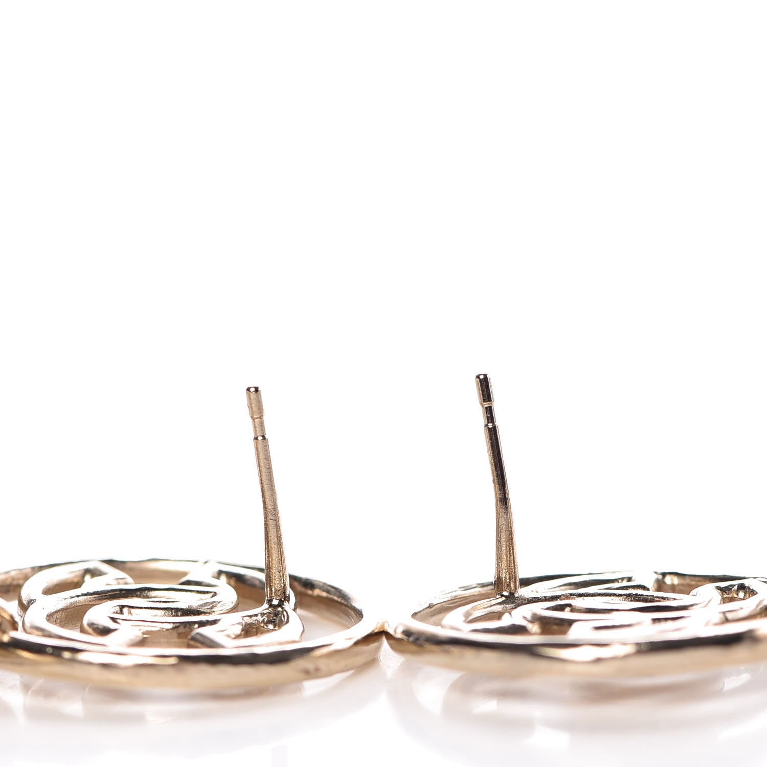 Chanel Hoop Cuba CC Earrings Gold 3 of 3