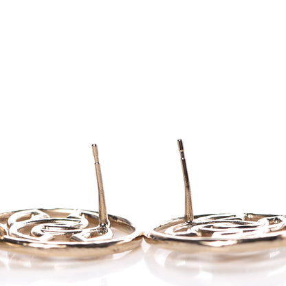 Chanel Hoop Cuba CC Earrings Gold 3 of 3