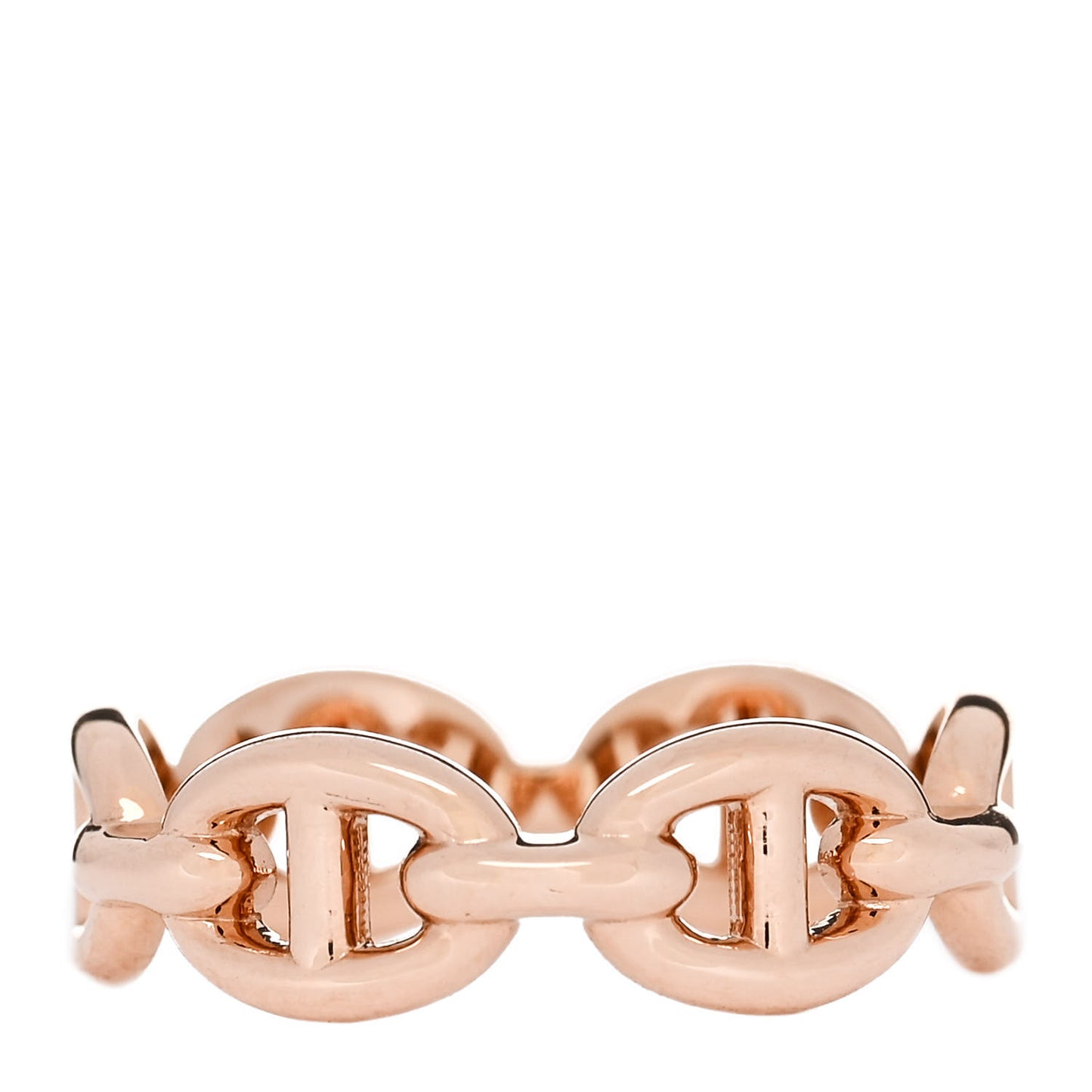 18K Rose Gold PM Chaine d'Ancre Enchainee Ring 50 5.25