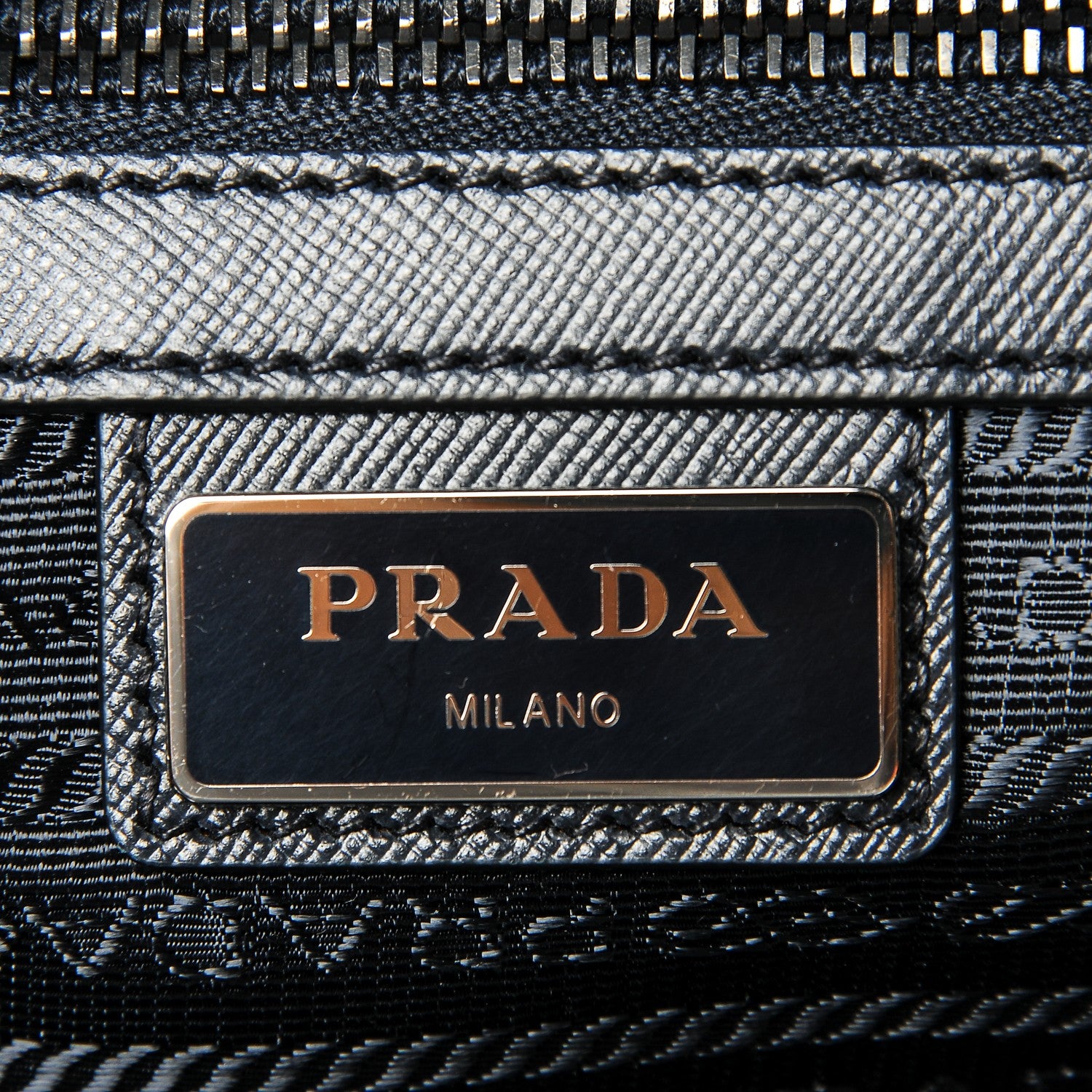 Prada Tessuto Nylon Saffiano Duffle Blue 6 of 8