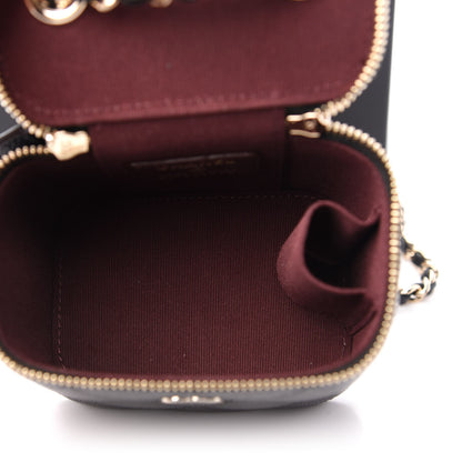 Chanel Caviar Quilted Mini Vanity Case With Chain Black 5 of 11