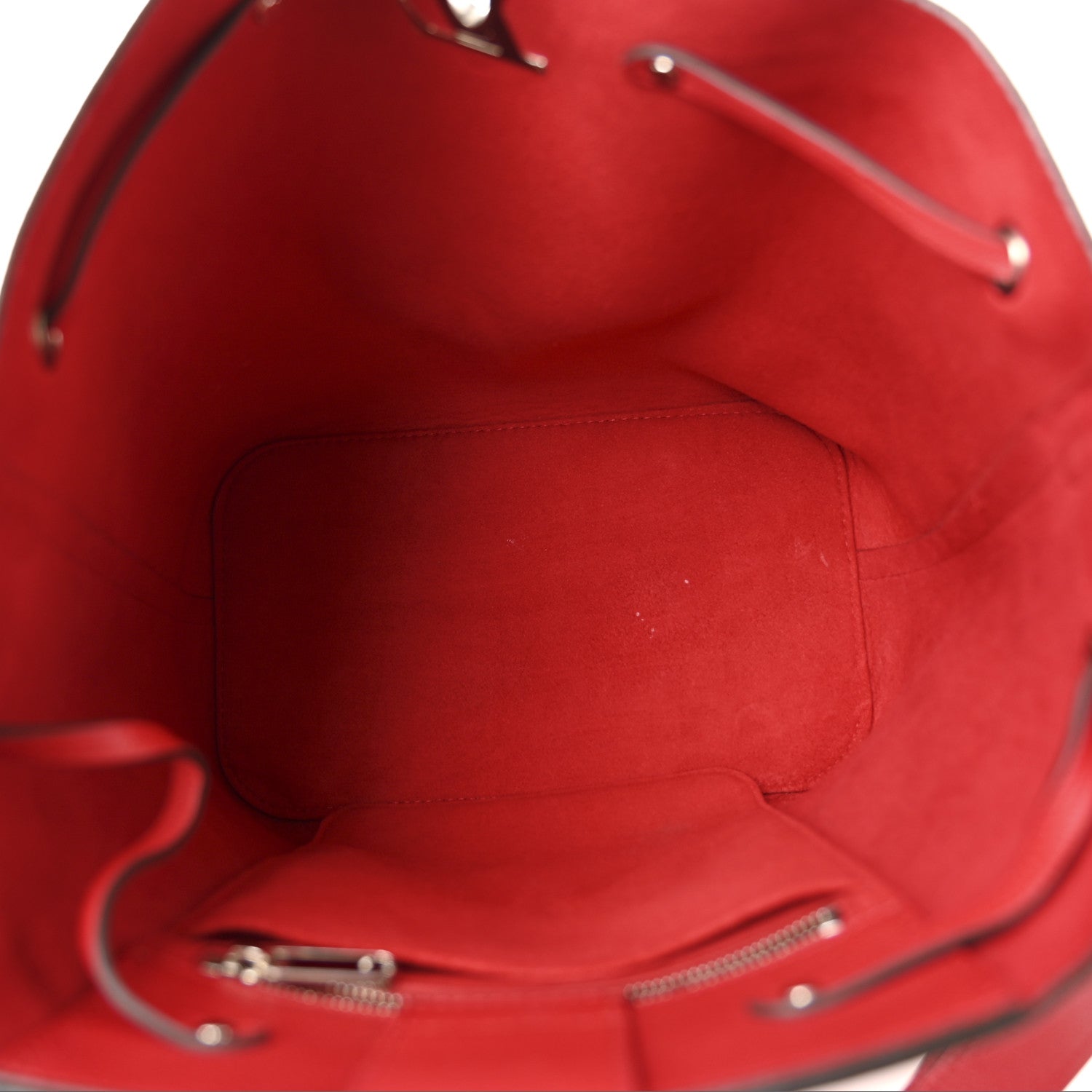 Louis Vuitton Calfskin Lockme Bucket Rubis 5 of 12