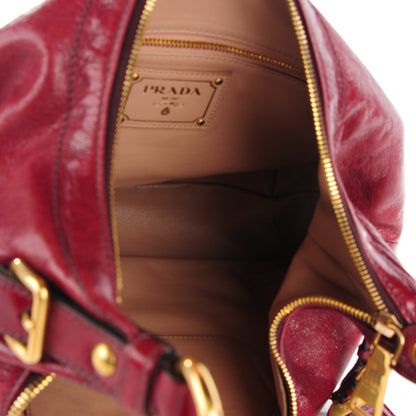 Prada Vitello Shine Hobo Amaranto 9 of 9