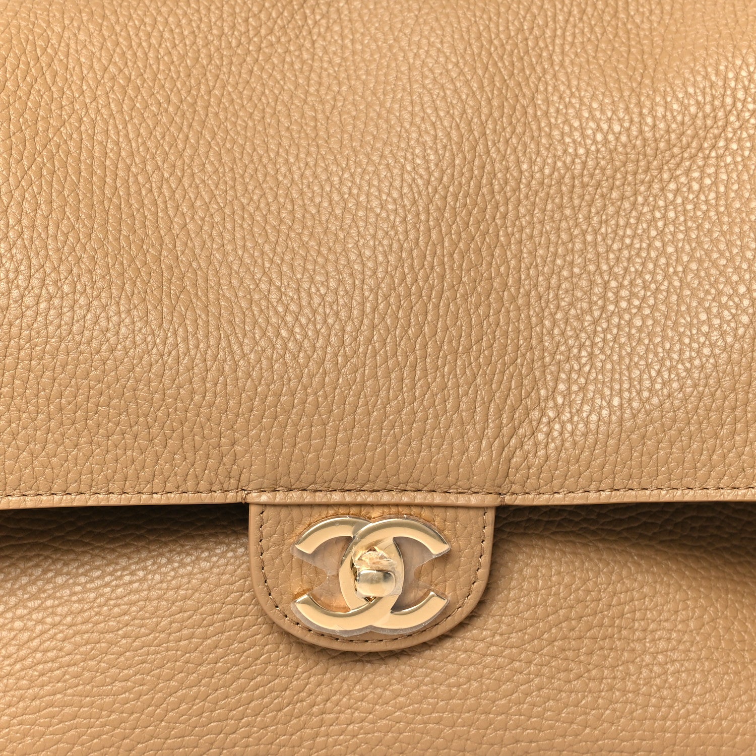 Chanel Grained Calfskin Small Souplissimo Maxi Flap Beige 7 of 10